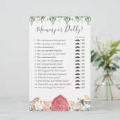 Babydusche für Landtiere Mommy oder Daddy Game (Stehend Vorderseite)