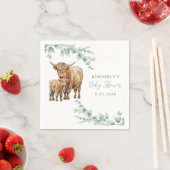 Babydusche für Landtiere Serviette (Beispiel)