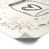 Babydusche für landwirtschaftliche Nutztiere Hinwe Poster (Ecke)