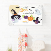 Babydusche für Little Boo Halloween Banner. Banner (Insitu)