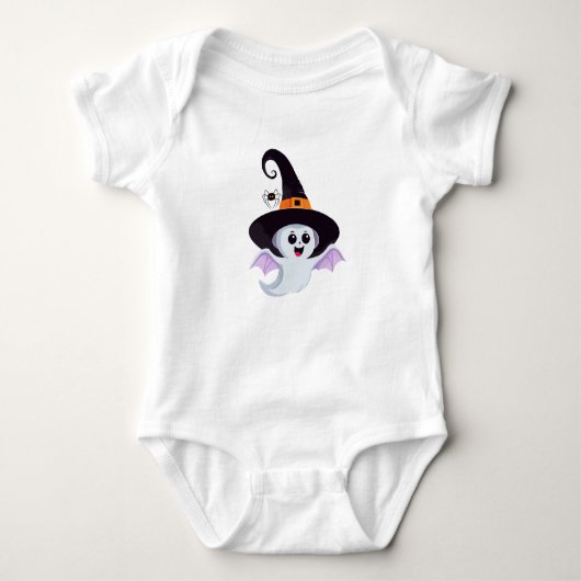 Babydusche für Little Boo Halloween Bodysuits (Vorderseite)
