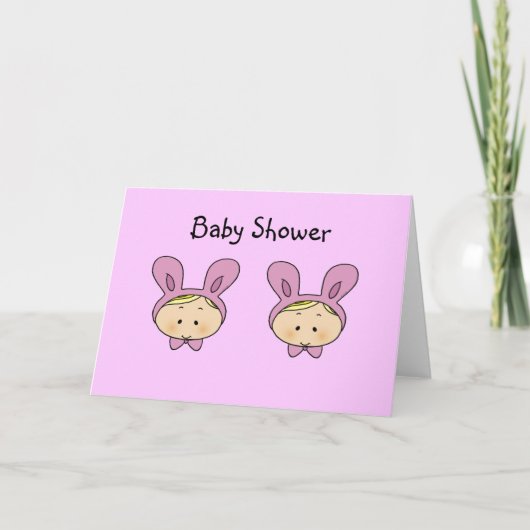 Babydusche für Mädchen Einladung (Vorderseite)