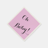 Babydusche für Mädchen Serviette (Ecke)