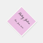 Babydusche für Mädchen Serviette (Ecke)