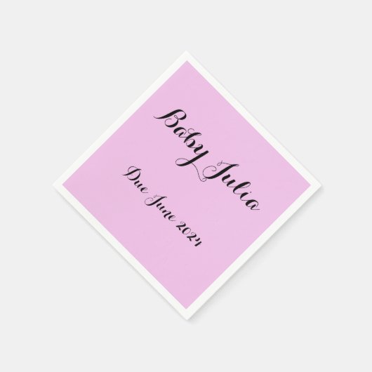 Babydusche für Mädchen Serviette (Ecke)