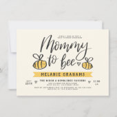 Babydusche für Mami und Honeycomb Einladung (Vorderseite)