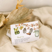 Babydusche für männliche Jungfische Dankeskarte