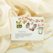 Babydusche für männliche Jungfische Dankeskarte