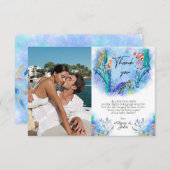 Babydusche für Meerestiere Danke Karte (Vorne/Hinten)