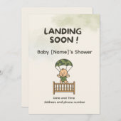 Babydusche für militärische Familien Einladung (Vorne/Hinten)