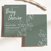 Babydusche für Minimalistische Babys Einladung