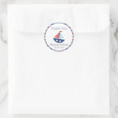 Babydusche für Nautic Runder Aufkleber (Tasche)