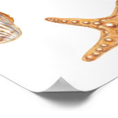 Babydusche für Nautical Ahoy Begrüßungszeichen Poster (Ecke)