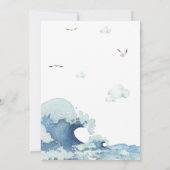 Babydusche für Nautical Boat Einladung (Rückseite)