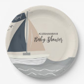 Babydusche für Nautical Boat Pappteller (Vorderseite)