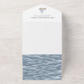 Babydusche für Nautical Ocean Boy All In One Einladung (Außenbereich)