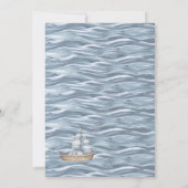 Babydusche für Nautical Ocean Boy Einladung (Rückseite)