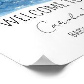 Babydusche für Nautical Sailboat Willkommen Poster (Ecke)