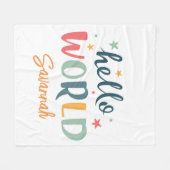 Babydusche für neutrale Individuelle Namen Fleecedecke (Vorderseite (Horizontal))