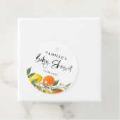 Babydusche für Orangen und Zitronen Geschenkanhänger (Beispiel)