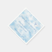 Babydusche für Papierflieger Serviette (Ecke)