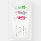 Babydusche für Pop - Willkommen Banner (Vertikal)