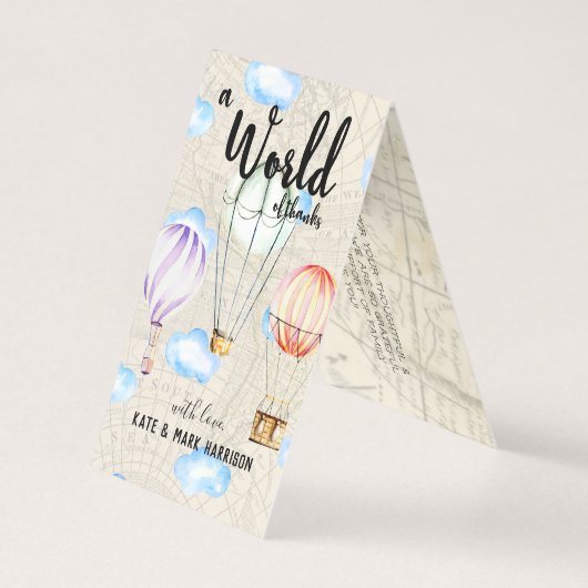 Babydusche für Reisen | Dankeschön (Vorderseite)