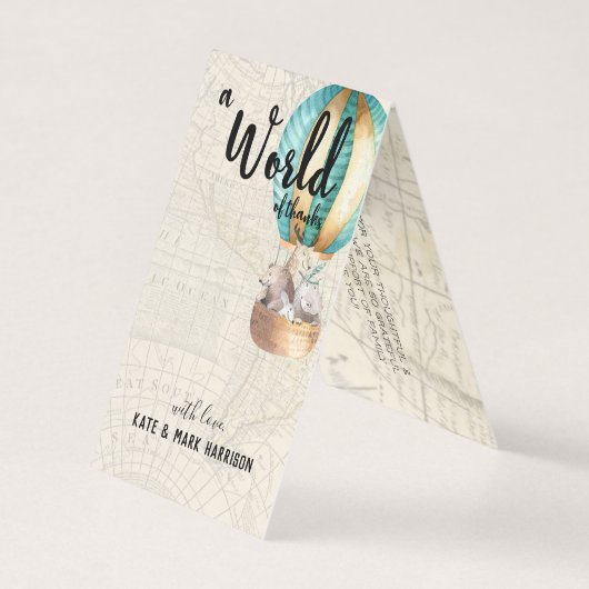 Babydusche für Reisen | Dankeschön (Vorderseite)