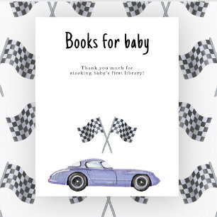 Babydusche für Rennen Bücher für Kinder Poster