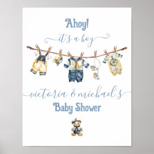 Babydusche für Seeleute Poster