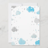 Babydusche für Sterne und Clouds Einladung (Rückseite)