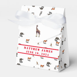 Babydusche für verschiedene Tiere Geschenkschachtel