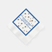 Babydusche für verschiedene Tiere Serviette (Ecke)