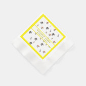 Babydusche für verschiedene Tiere Serviette (Ecke)