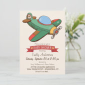 Babydusche für Vintage Spielzeuge Einladung (Stehend Vorderseite)