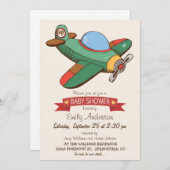 Babydusche für Vintage Spielzeuge Einladung (Vorne/Hinten)