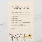 Babydusche für Vintage Wildblume (Vorderseite)