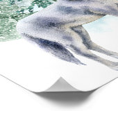 Babydusche für Waldtiere Begrüßungszeichen Poster (Ecke)