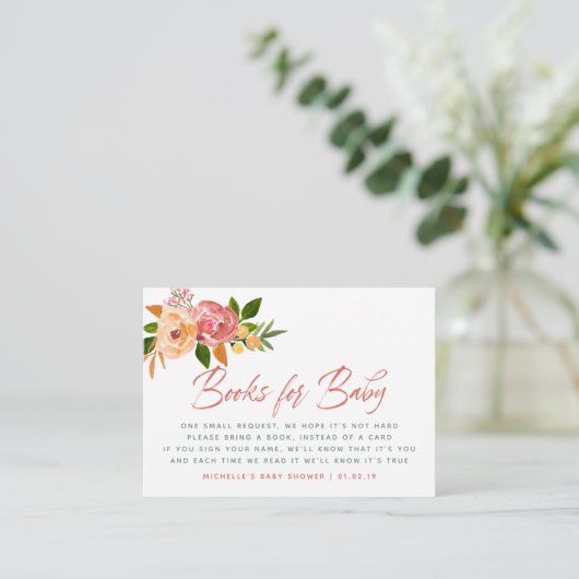 Babydusche für Wasserfarben - Anfrage Begleitkarte (Stehend Vorderseite)