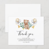 Babydusche für Wasserfarben Danke Karte (Vorne/Hinten)