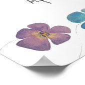 Babydusche für Wasserfarben-Hühner Willkommen Poster (Ecke)