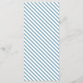 Babydusche für Wasserfarbenwasser-Bären Menükarte (Rückseite)