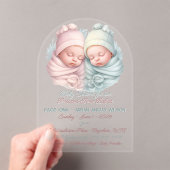 Babydusche für Wertvolle Mädchen und Kleinkinder Acryleinladungen (Insitu (Handheld))