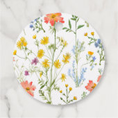 Babydusche für Wildblumen Geschenkanhänger (Rückseite)