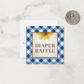 Babydusche für Windelweine mit Windeln - Beilage Mitteilungskarte (Vorderseite/Rückseite Beispiel)