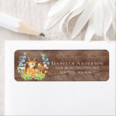 Babydusche für Woodland-Tiere - Adressetikett (Insitu)