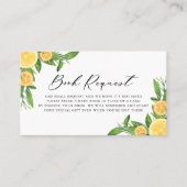 Babydusche für Zitronen und Orangen Platzkarte (Vorderseite)