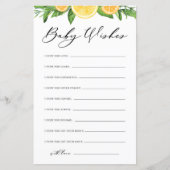 Babydusche für Zitronen und Orangen - Wünsche für (Vorderseite)