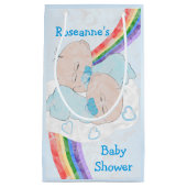 Babydusche für zwei Boys Kleine Geschenktüte (Vorderseite)