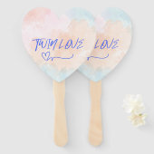 Babydusche für zwei Lieben Fächer (Vorne und Hinten)